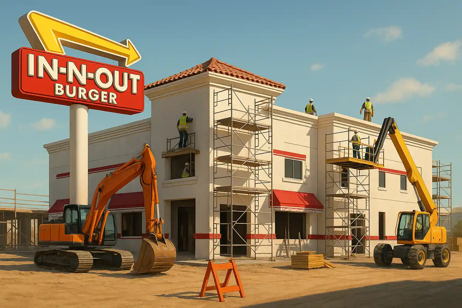 World’s Largest In-N-Out Construction Nears Completion in Las Vegas