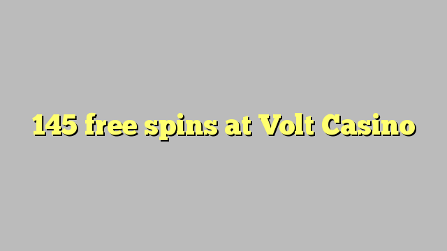 145 frije spins by Volt Casino