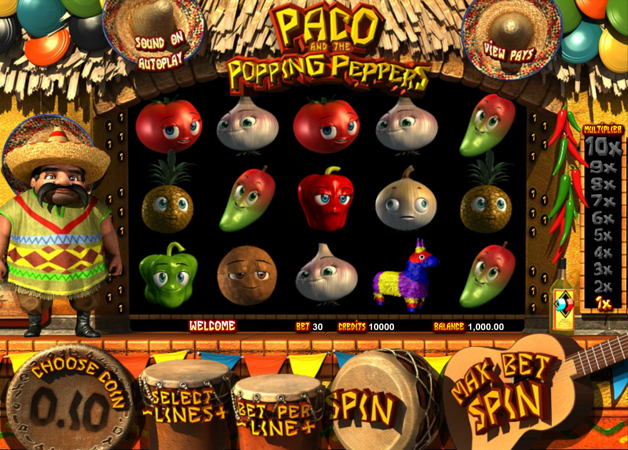 Paco and the Popping Peppers free slot
