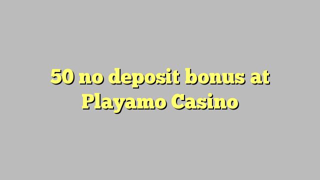 50 no deposit bonus at Playamo Casino