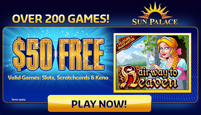 Sun Palace : over 200 games with welcome bonus up to ,000 free