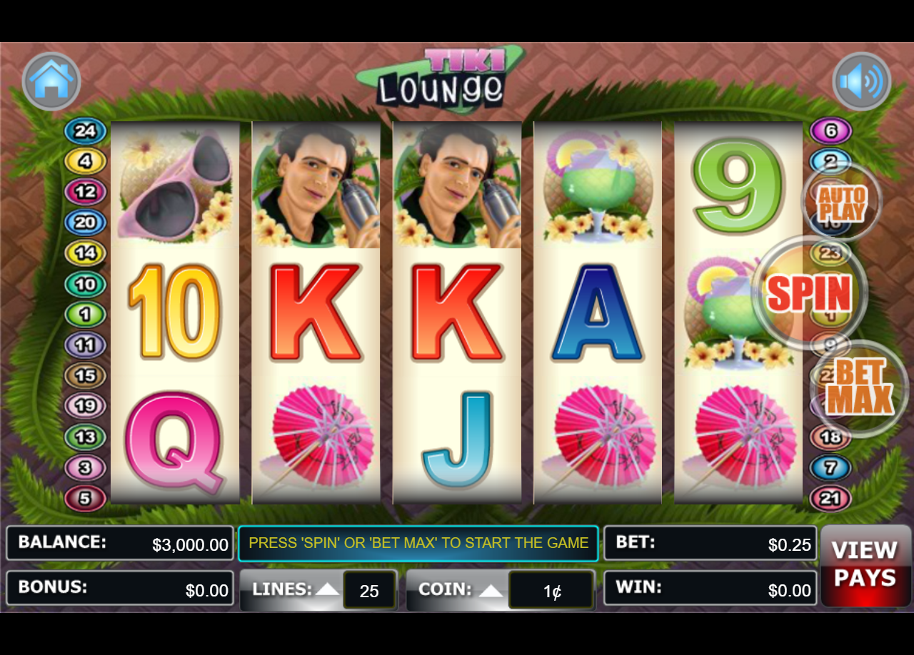 Play free online Tiki Lounge slot