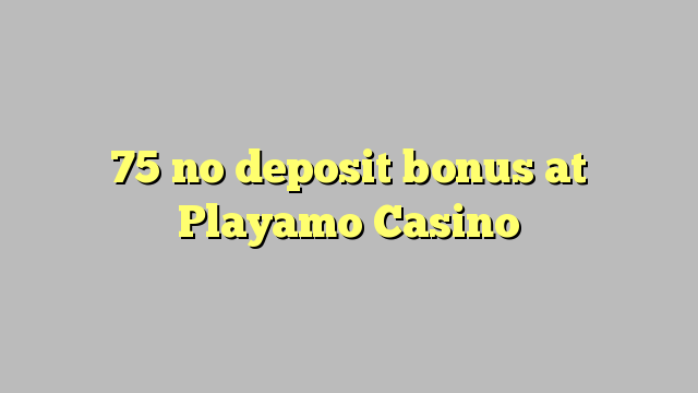 75 no deposit bonus at Playamo Casino