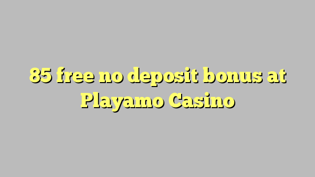 85 free no deposit bonus at Playamo Casino