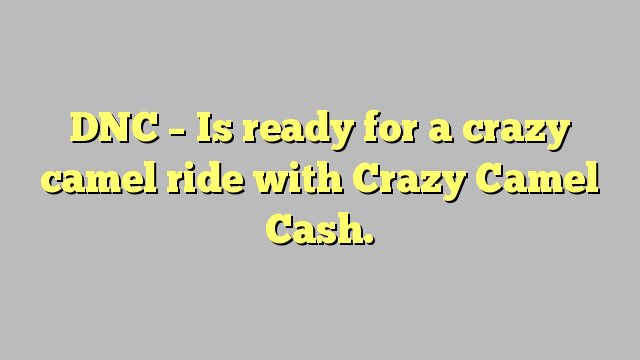 DNC - on valmis hulluun kamemeläyttöön Crazy Camel Cash -sivustolla.