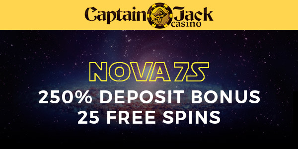 Captain Jack│Nova7S│250% Bonus-25 Free Spin