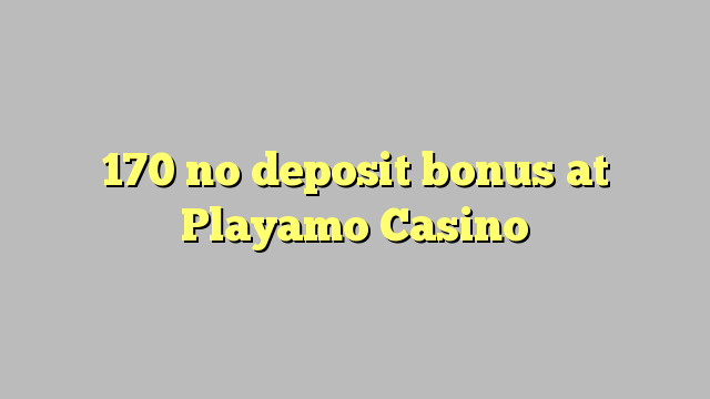 170 no deposit bonus at Playamo Casino