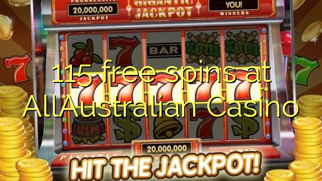 115 free spins at AllAustralian Casino