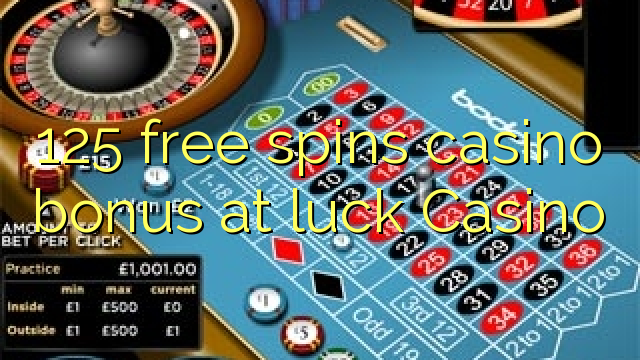 125 free spins casino bonus at luck Casino