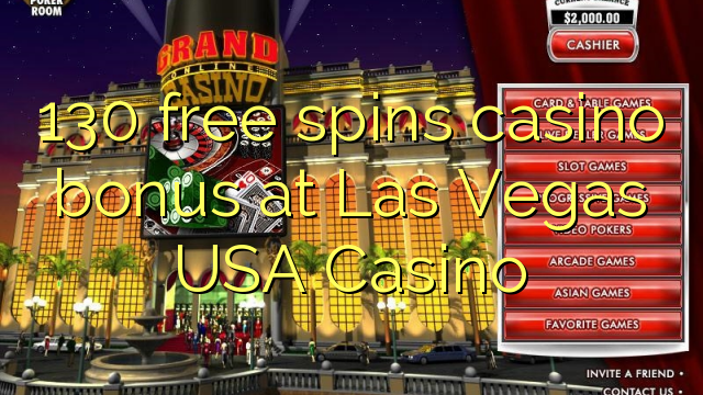 130 free spins casino bonus at Las Vegas USA Casino