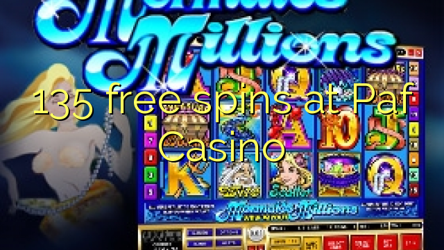 135 free spins at Paf Casino