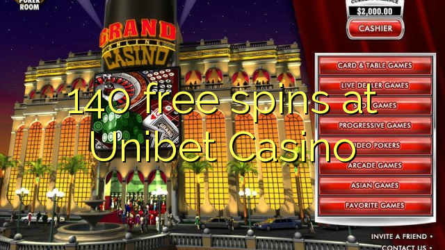 140 free spins at Unibet Casino