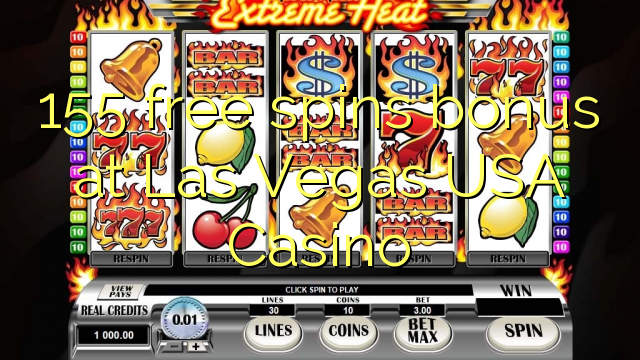 155 free spins bonus at Las Vegas USA Casino