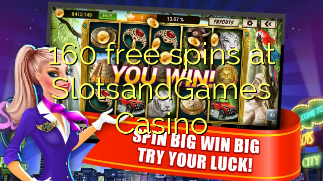 160 free spins at SlotsandGames Casino