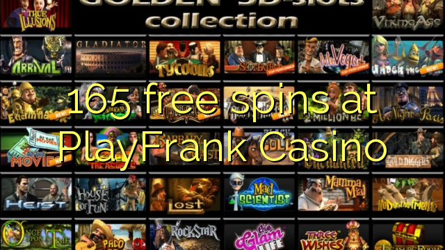 165 free spins at PlayFrank Casino