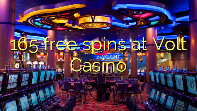 165 free spins at Volt  Casino