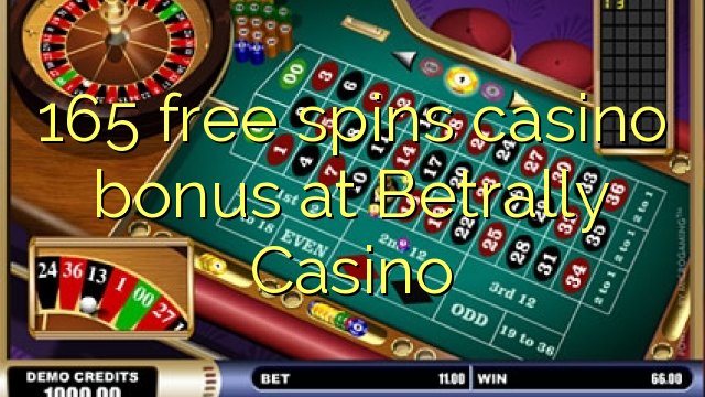 165 free spins casino bonus at Betrally Casino