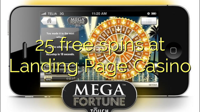 25 free spins at Landing Page Casino