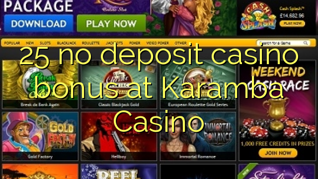 25 no deposit casino bonus at Karamba Casino