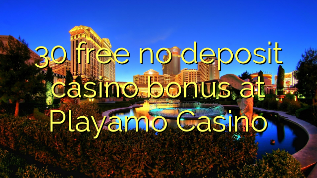 30 free no deposit casino bonus at Playamo Casino