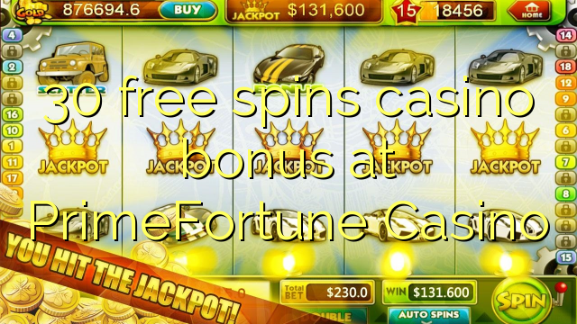 30 free spins casino bonus at PrimeFortune Casino