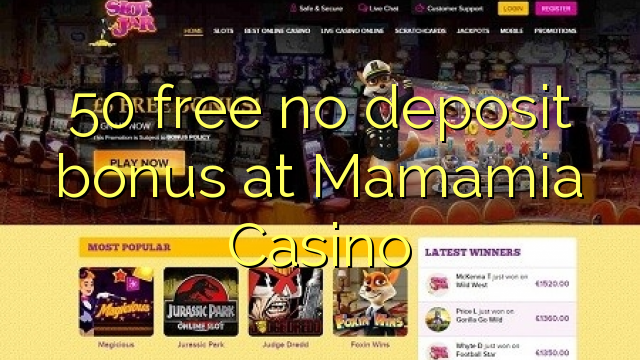 50 gratis ingen innskudd bonus på Mamamia Casino