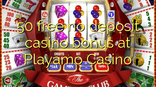 50 free no deposit casino bonus at Playamo Casino