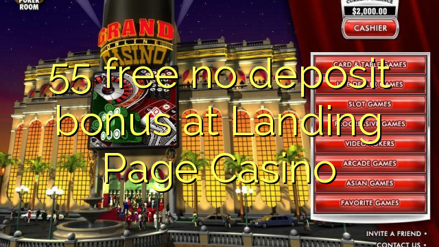 55 gratis ingen innskudd bonus på Landing Page Casino