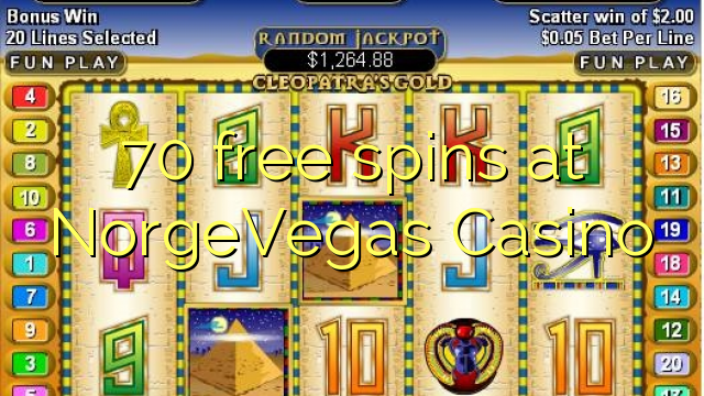 70 free spins at NorgeVegas Casino