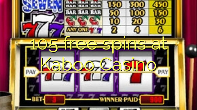 105 free spins at Kaboo Casino