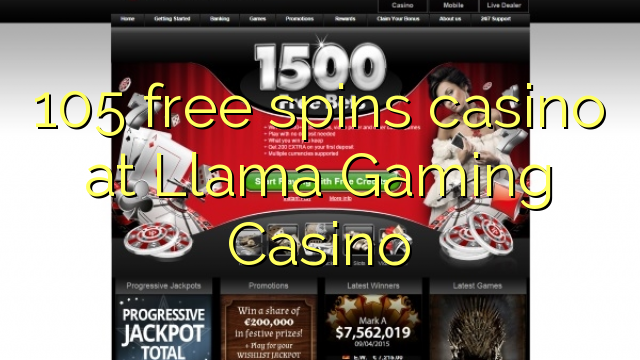 在Llama Gaming Casino的105免费旋转赌场