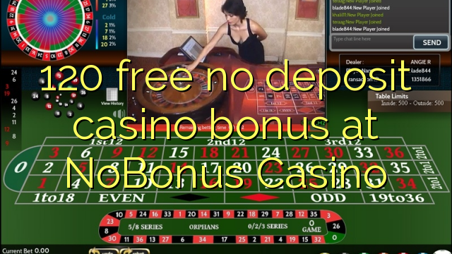 120 gratis no deposit casino bonus bij NoBonus Casino