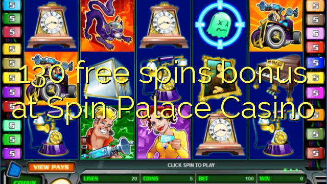 Spin Palace Казинода 130 тегін спин-бонусы