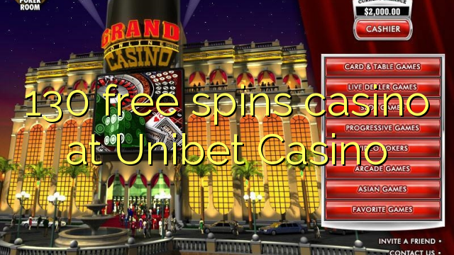130 darmowych gier w kasynie w kasynie Unibet