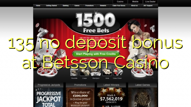 135 sen bonos de depósito no Casino de Betsson