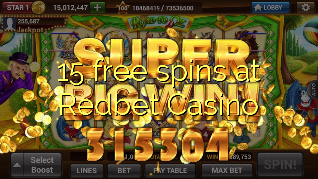 15 free spins at Redbet Casino