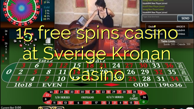 15 senza spins Casinò à Sverige Kronan Casino