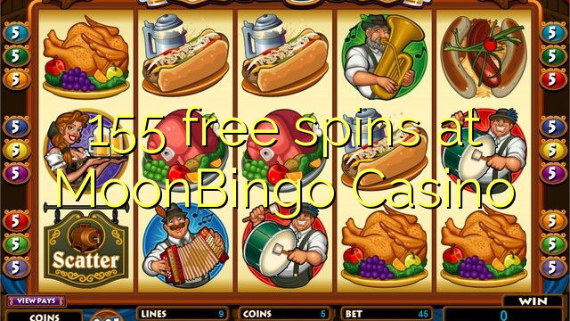 155 free spins at MoonBingo Casino