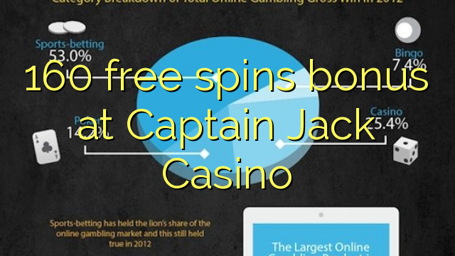 160 free spins bonus at Captain Jack Casino