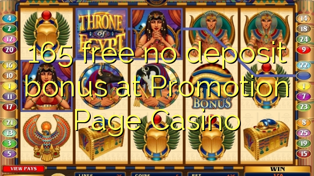 165 free no deposit bonus at Promotion Page Casino