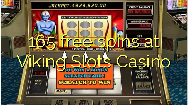 165 free spins at Viking Slots Casino