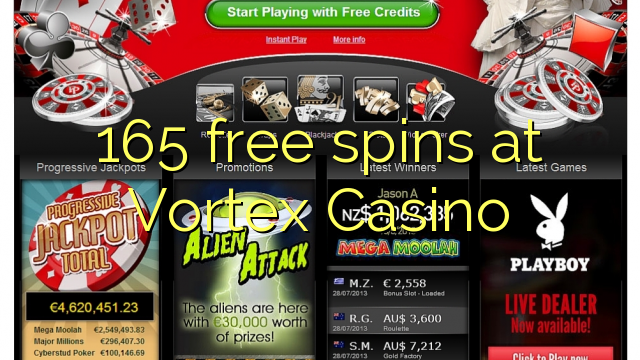 165 free spins at Vortex Casino