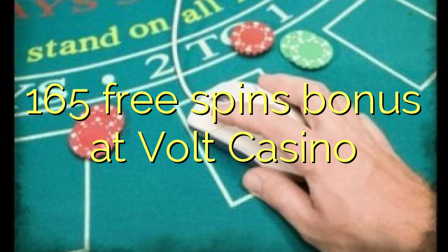 165 free spins bonus sa Volt Casino