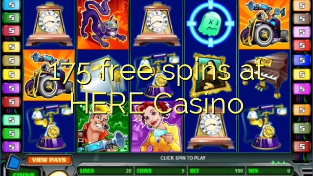 175 free spins at HERE Casino