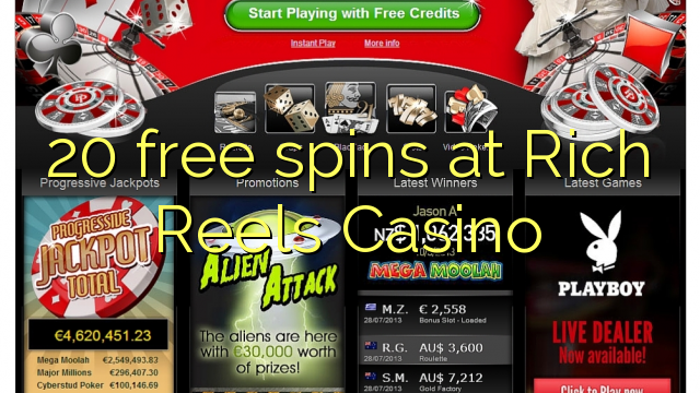 20 free spins at Rich Reels Casino