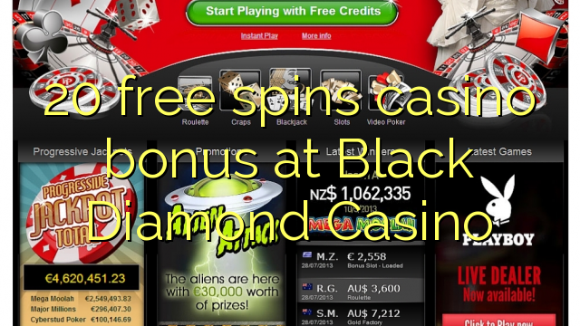 20 gratis spins casinobonus bij Black Diamond Casino