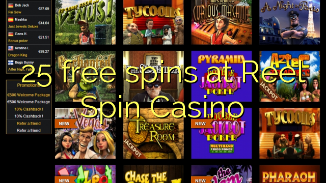 25 rrotullime falas në Reel Spin Casino