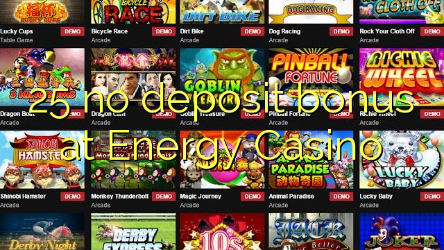 25 no deposit bonus at Energy Casino