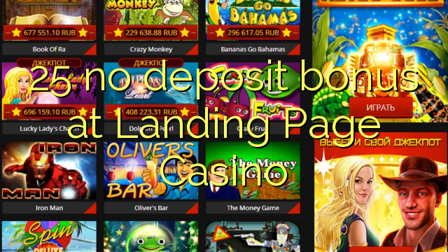 25 no deposit bonus at Landing Page Casino