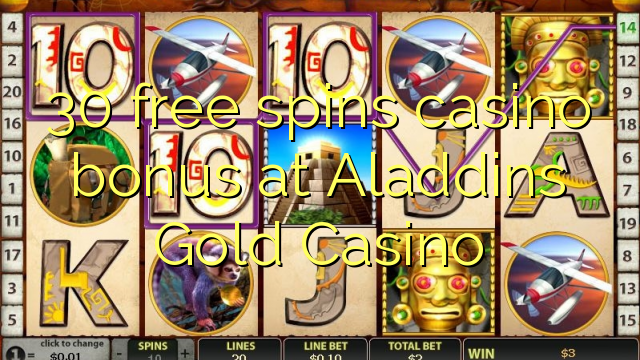 30 free spins casino bonus at Aladdins Gold Casino